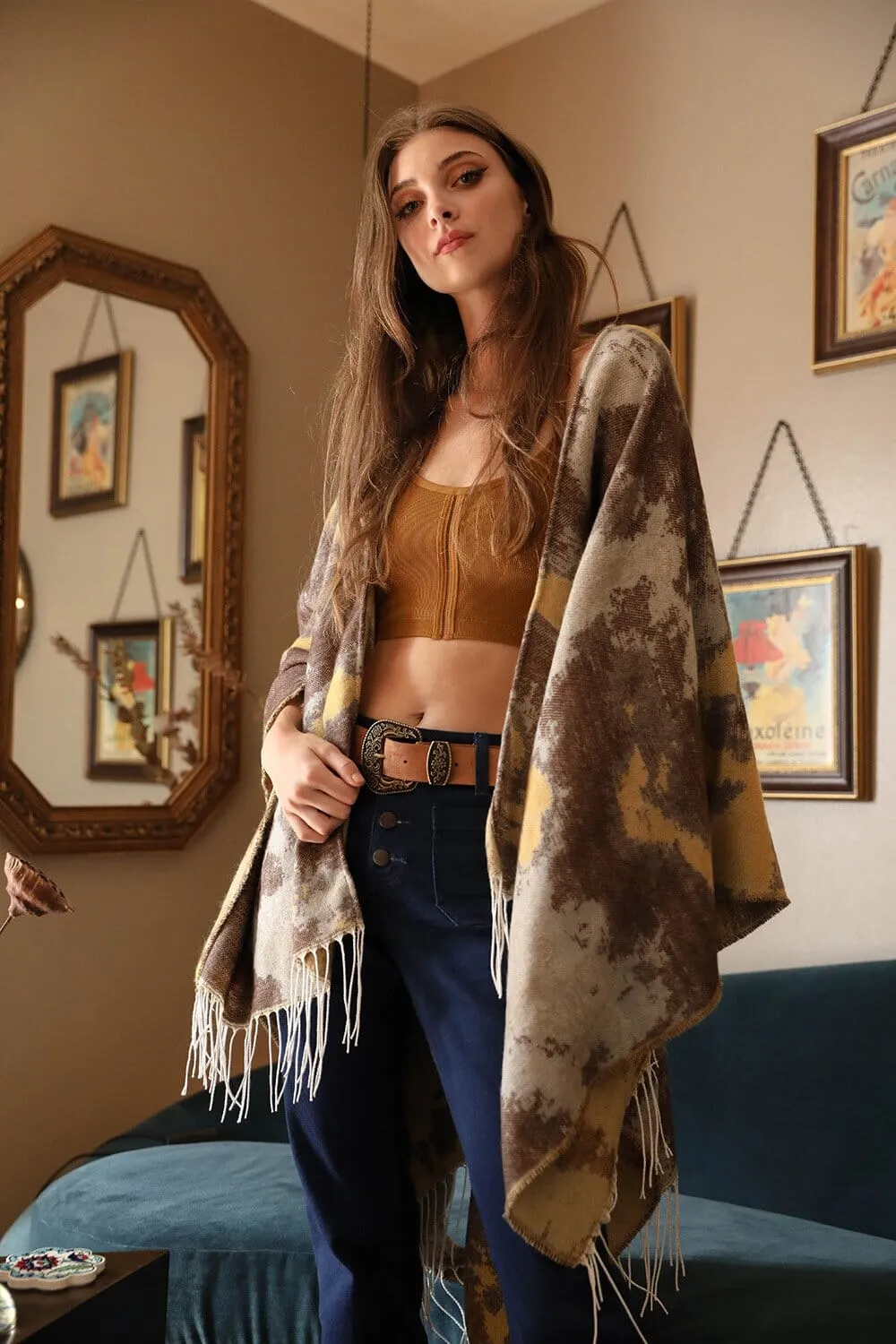 Marble Ruana Wrap