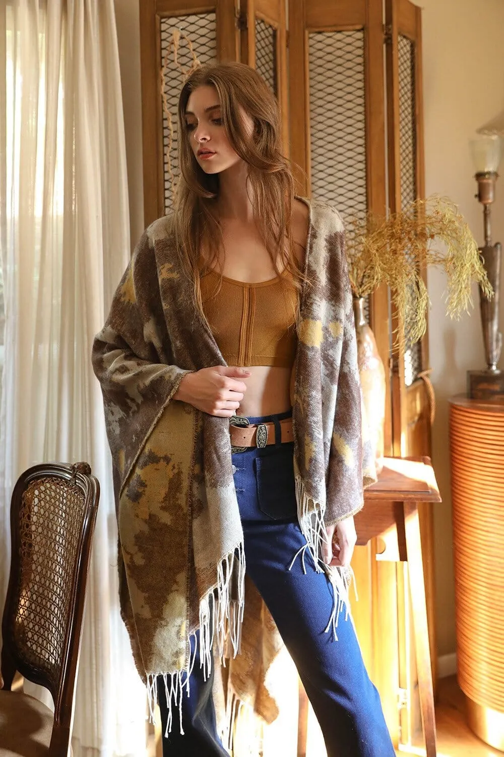 Marble Ruana Wrap