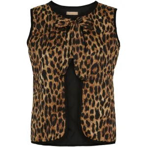 Marta Mona waistcoat Leopard print