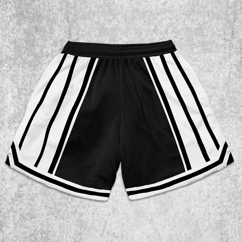 Men's Casual Print Panel Shorts