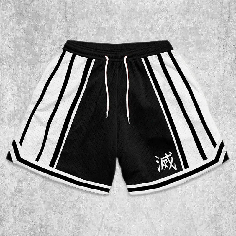 Men's Casual Print Panel Shorts