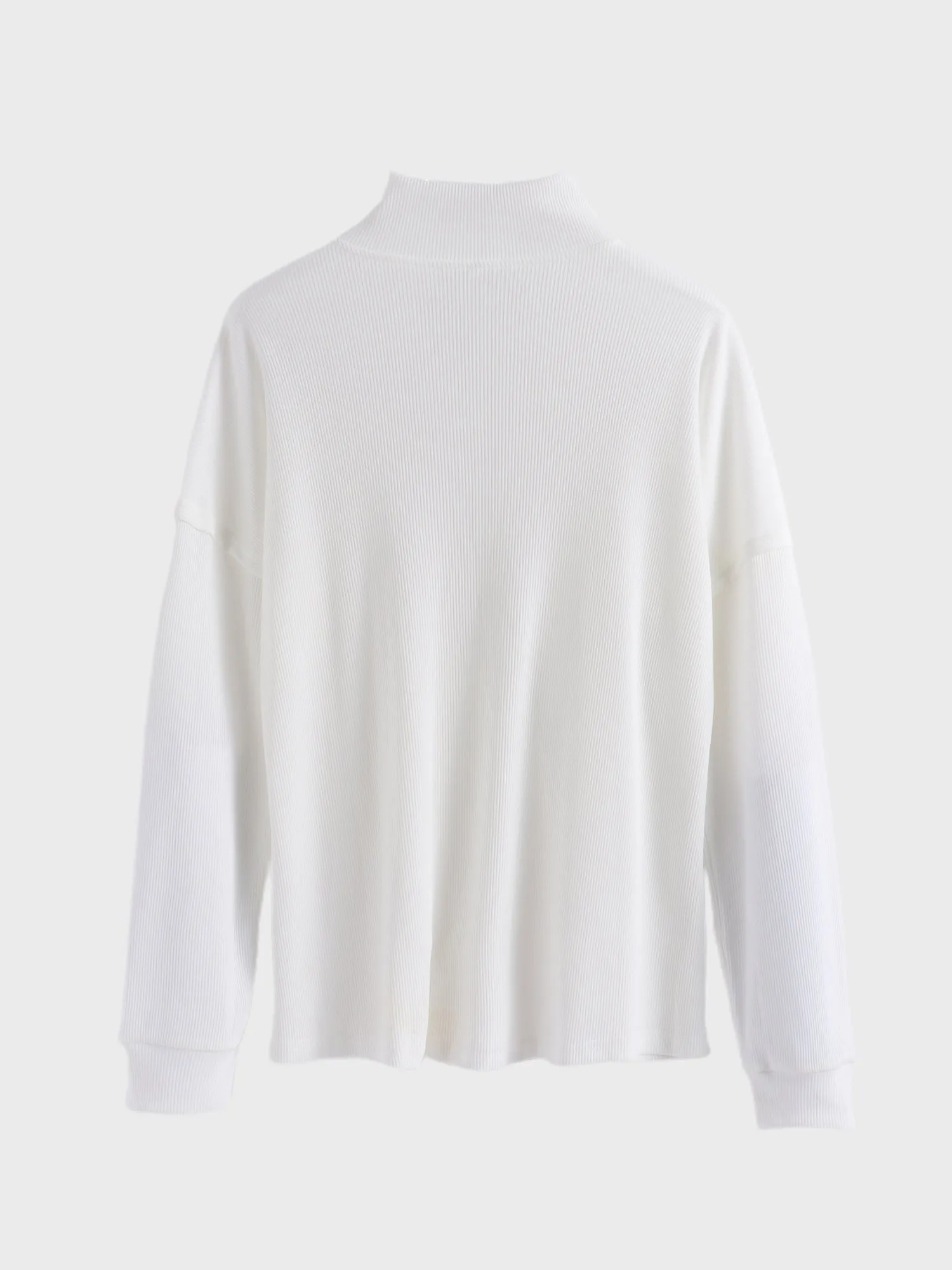 Midsize Flattering Ribbed Lapel Top