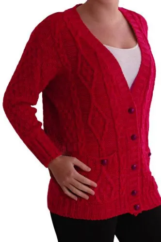 Milla Button Knitted V Neck Cardigan