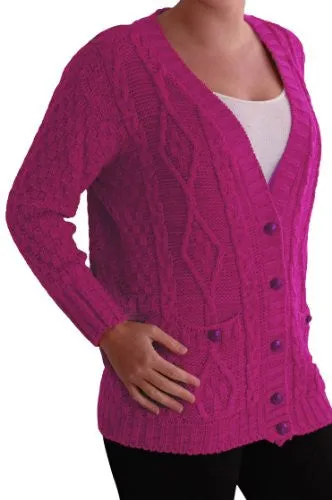 Milla Button Knitted V Neck Cardigan