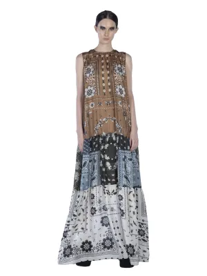 Mix Lightweight Silk Print Sle Multicolor