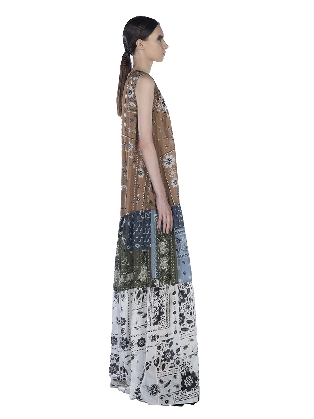 Mix Lightweight Silk Print Sle Multicolor