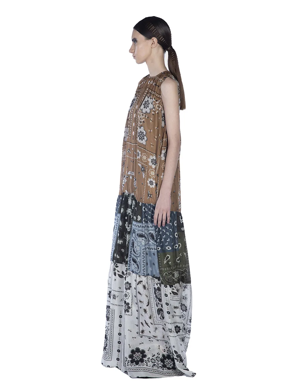 Mix Lightweight Silk Print Sle Multicolor