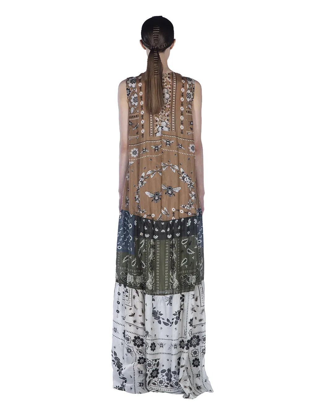 Mix Lightweight Silk Print Sle Multicolor