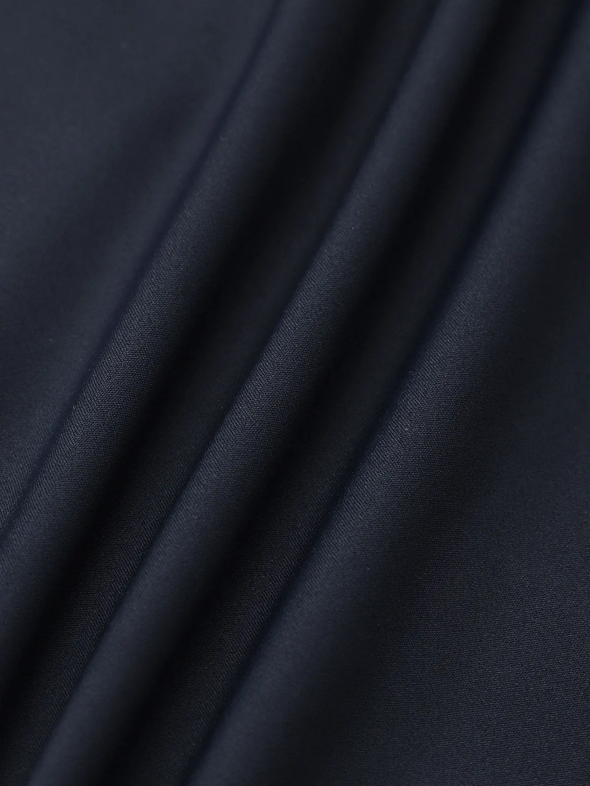 Navy Collar Short Sleeve Top - Light Support