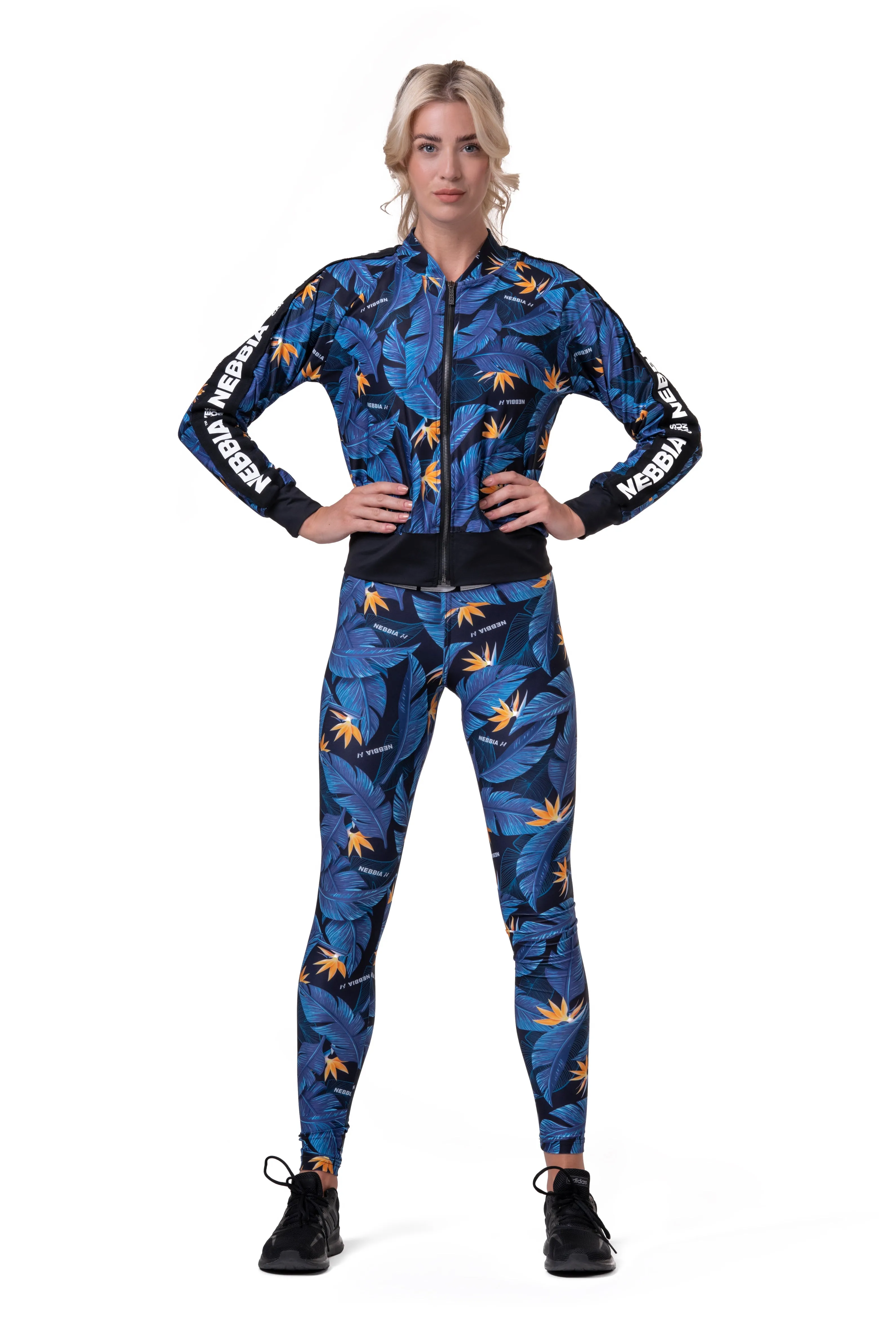 NEBBIA Mid-Waist Ocean Power Leggings 566