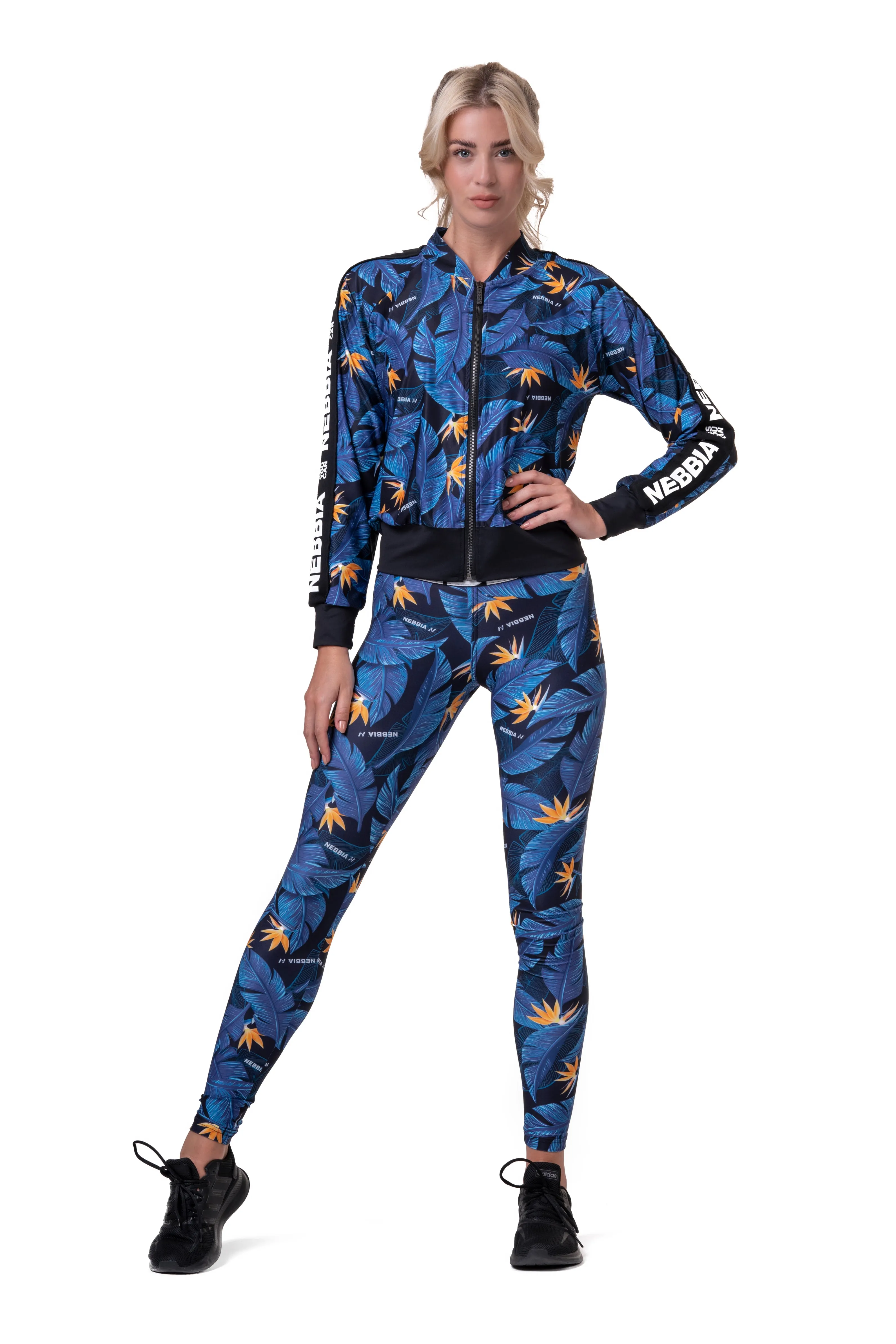NEBBIA Mid-Waist Ocean Power Leggings 566