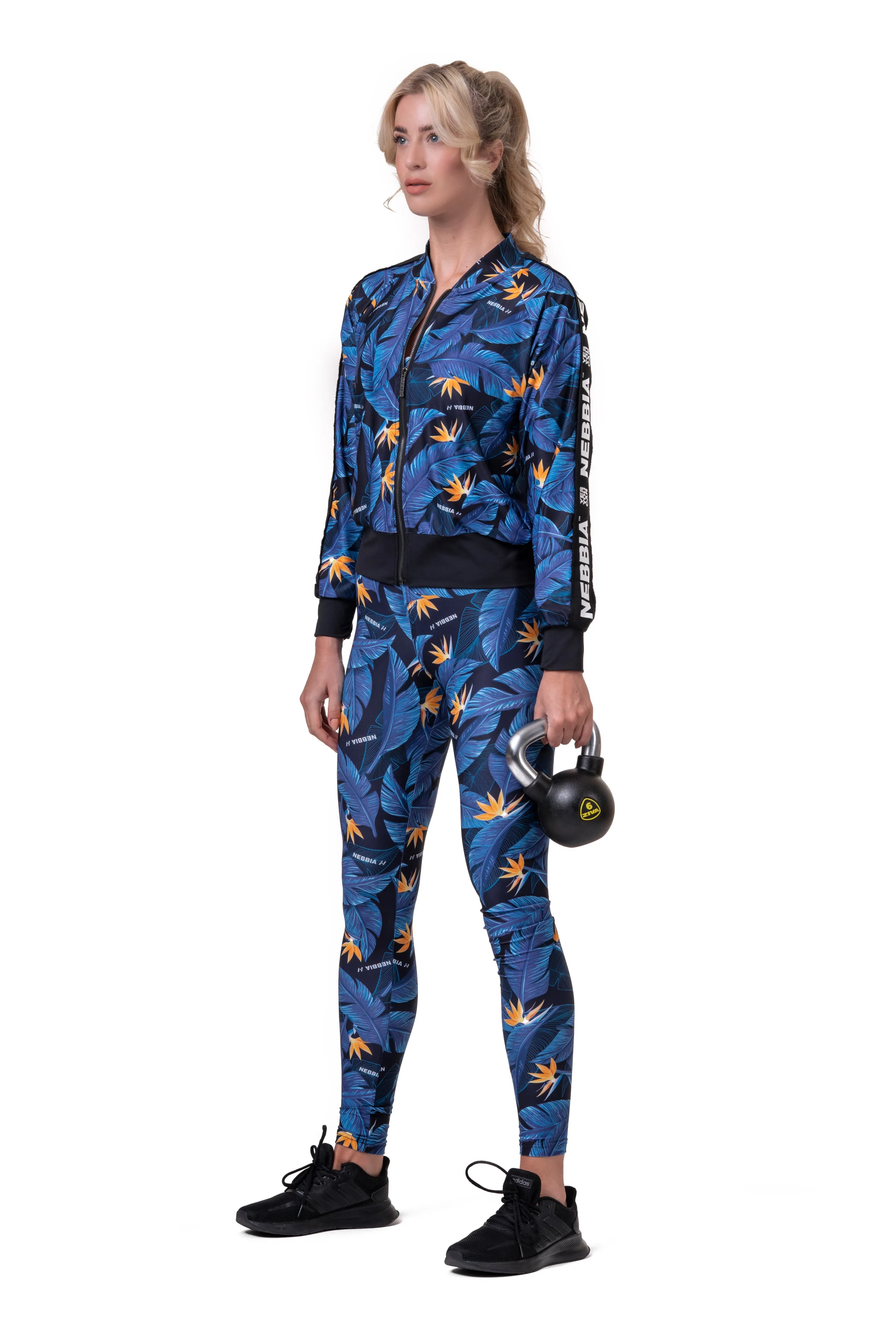 NEBBIA Mid-Waist Ocean Power Leggings 566