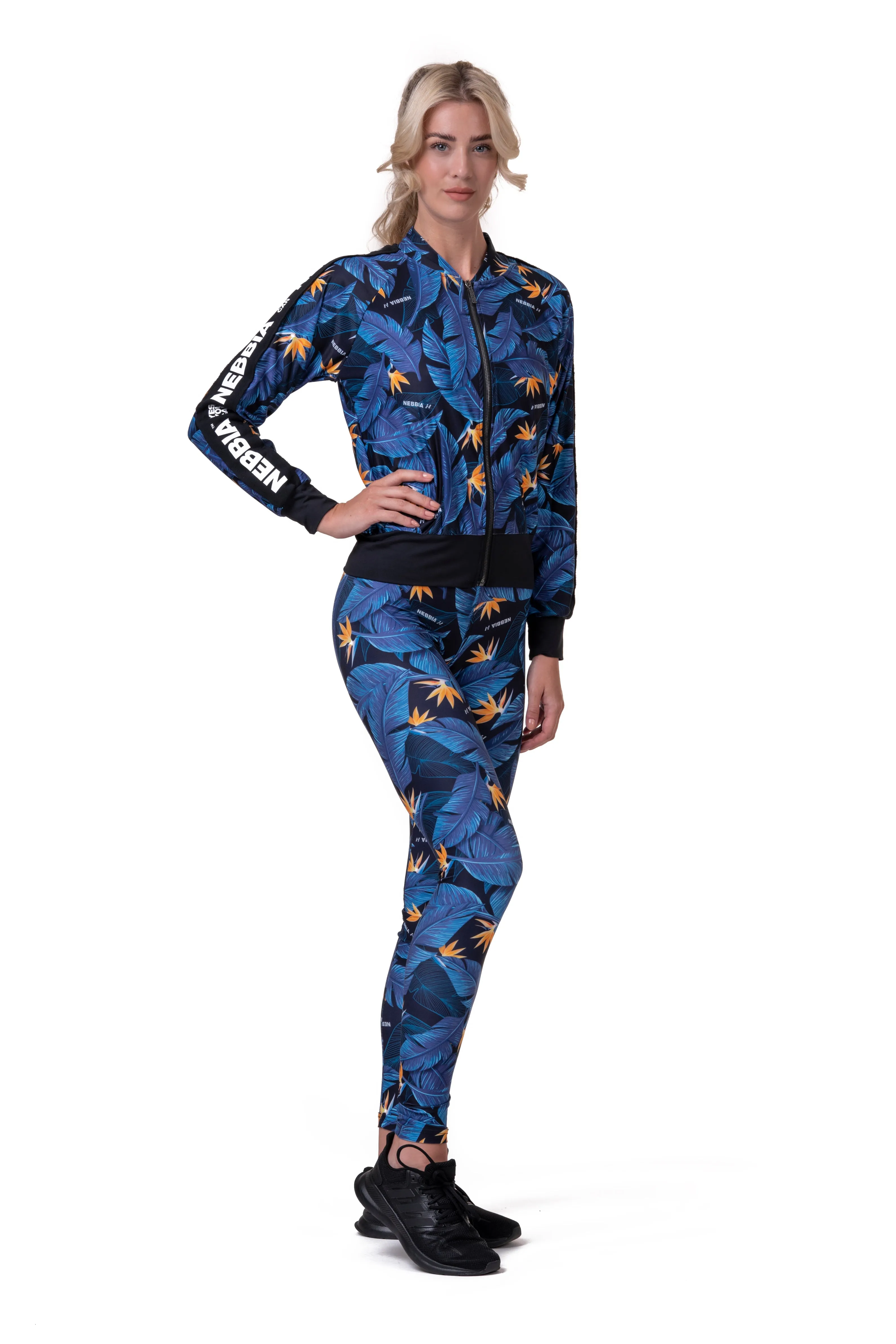 NEBBIA Mid-Waist Ocean Power Leggings 566