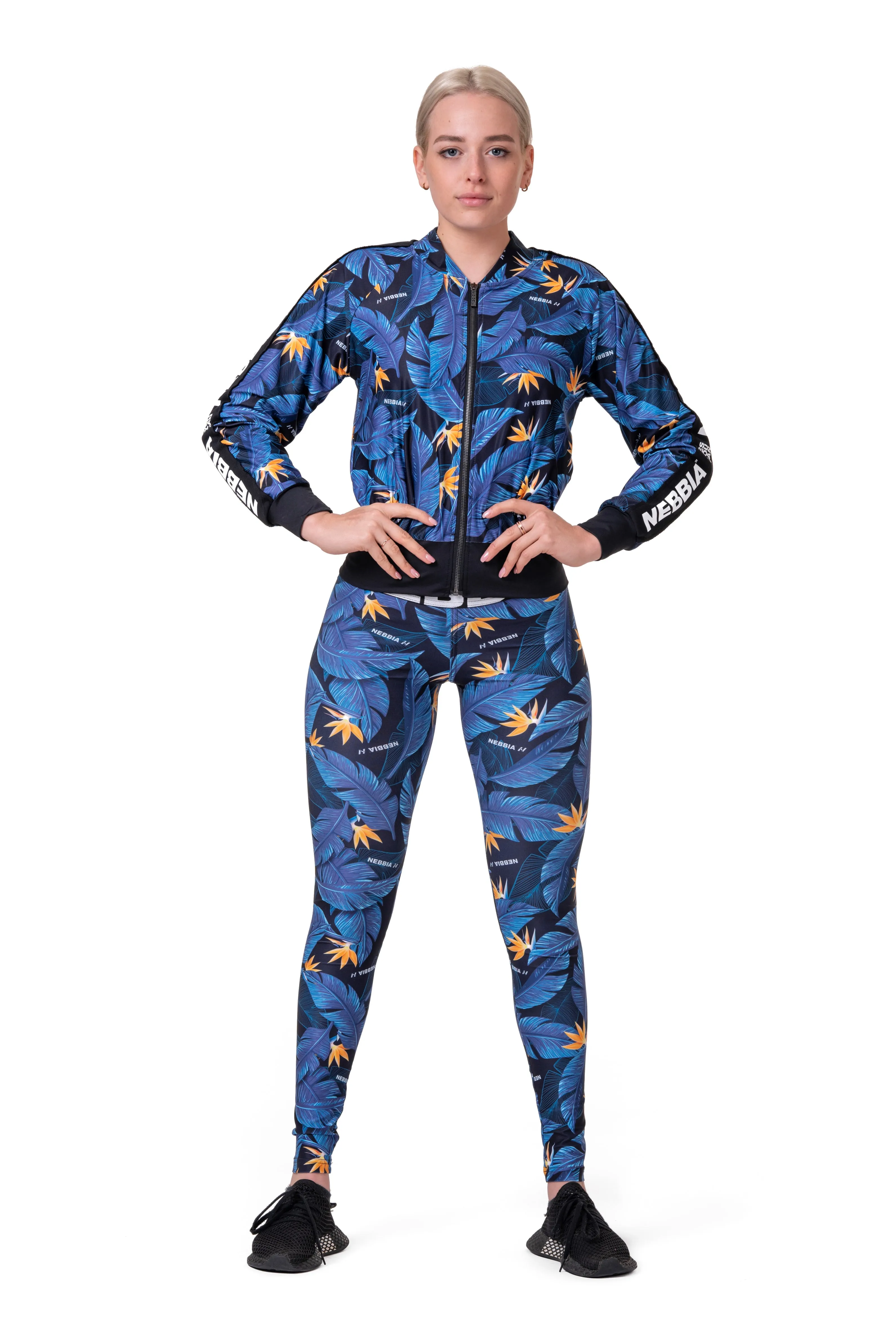 NEBBIA Mid-Waist Ocean Power Leggings 566