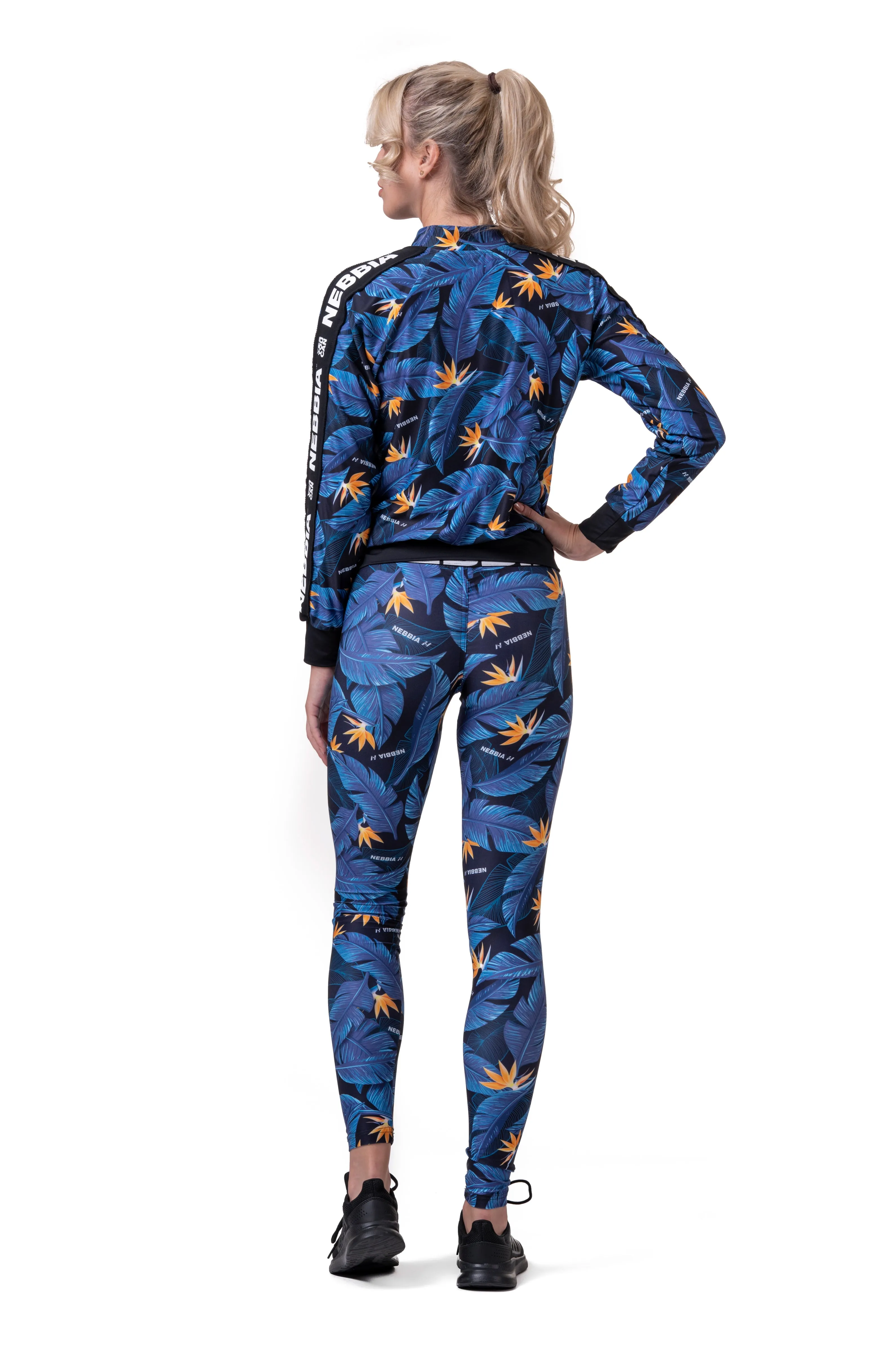 NEBBIA Mid-Waist Ocean Power Leggings 566