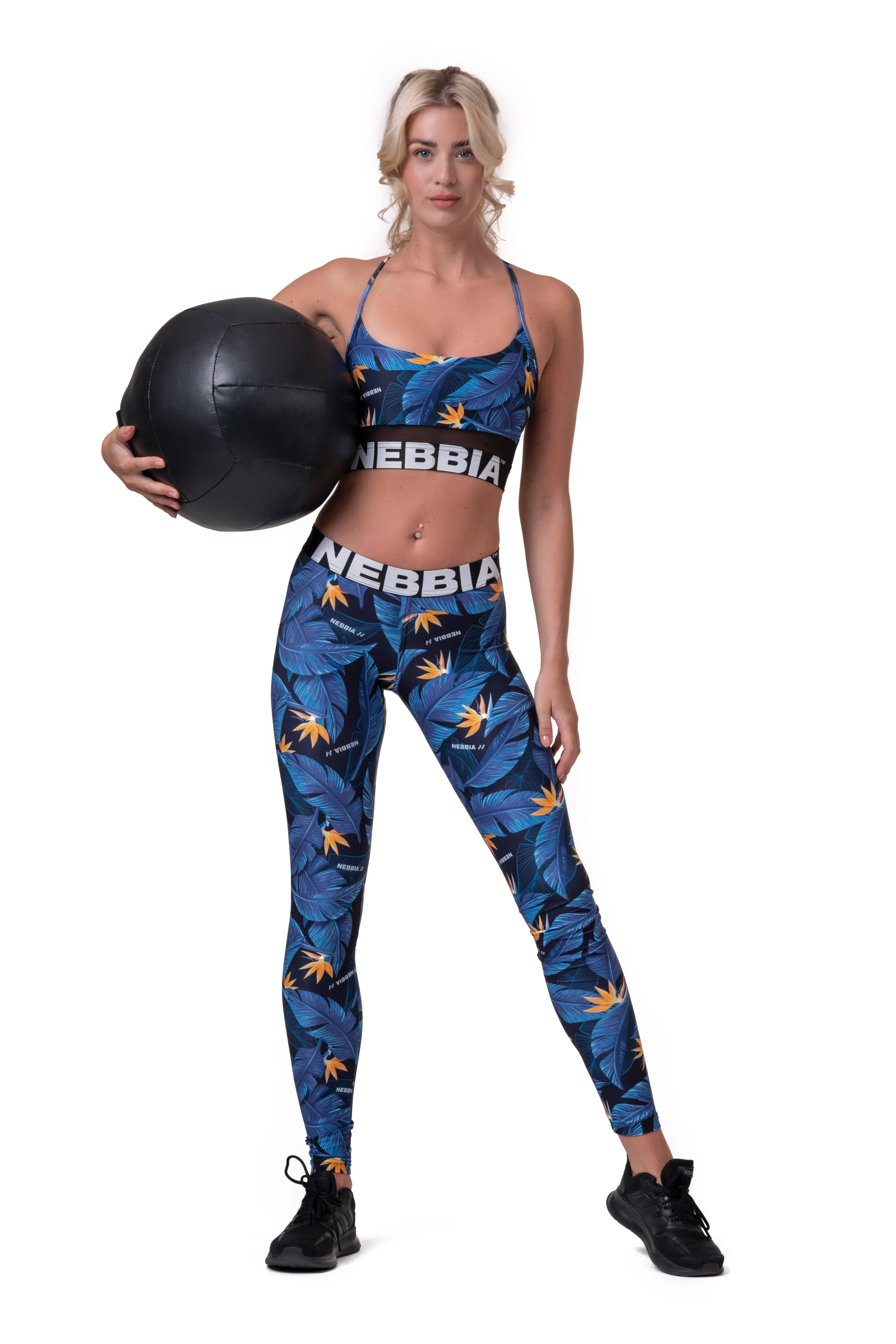 NEBBIA Mid-Waist Ocean Power Leggings 566