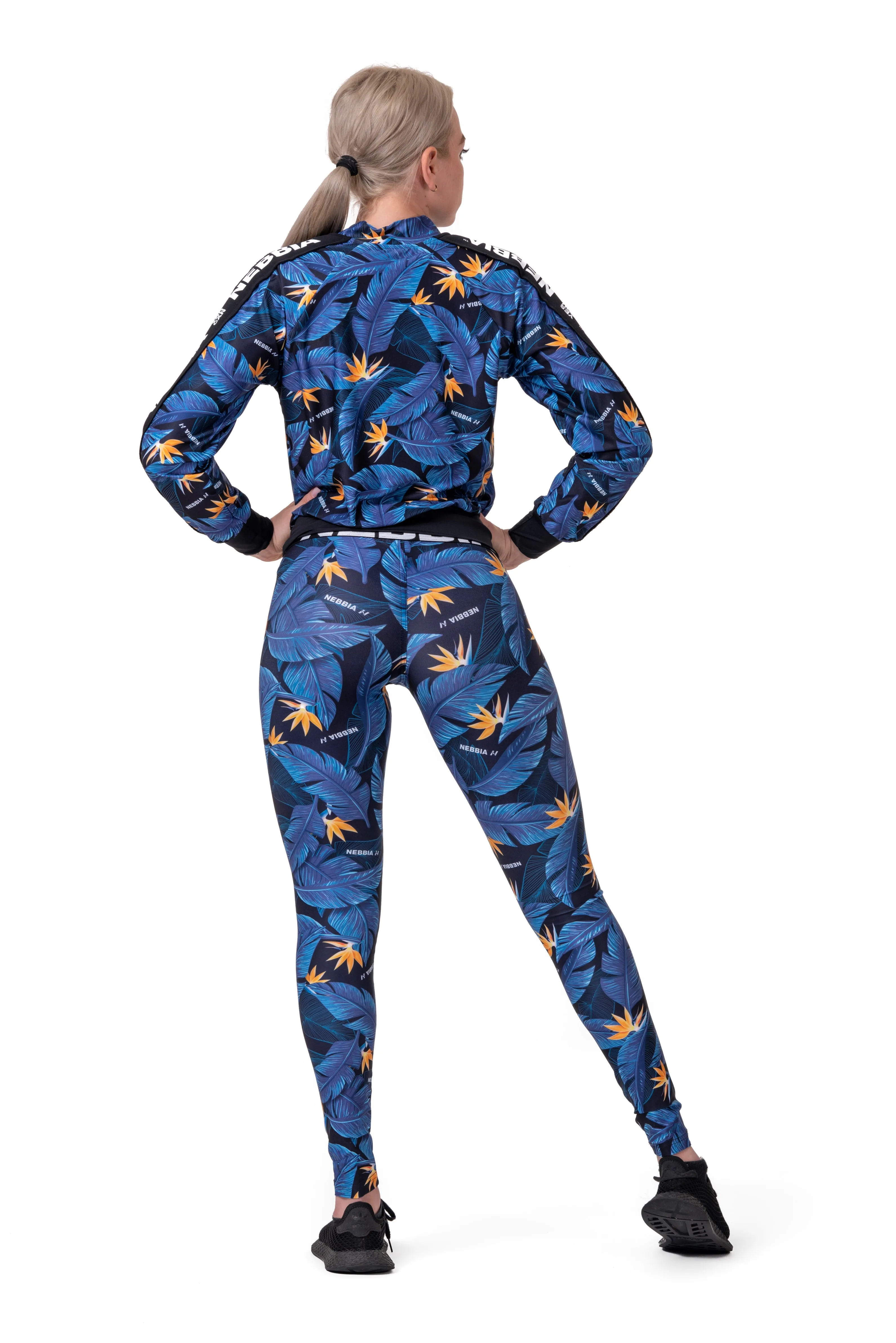 NEBBIA Mid-Waist Ocean Power Leggings 566