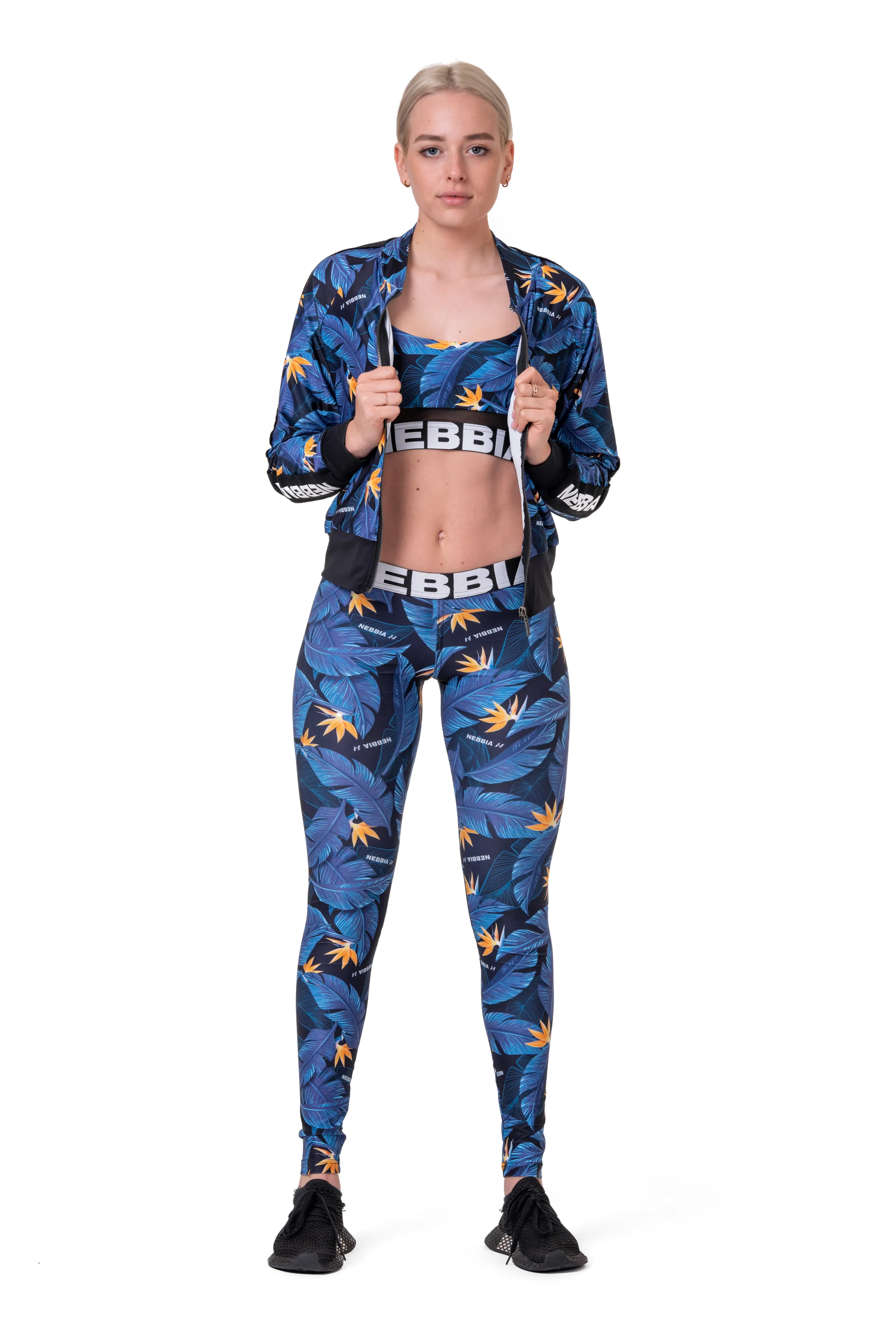 NEBBIA Mid-Waist Ocean Power Leggings 566