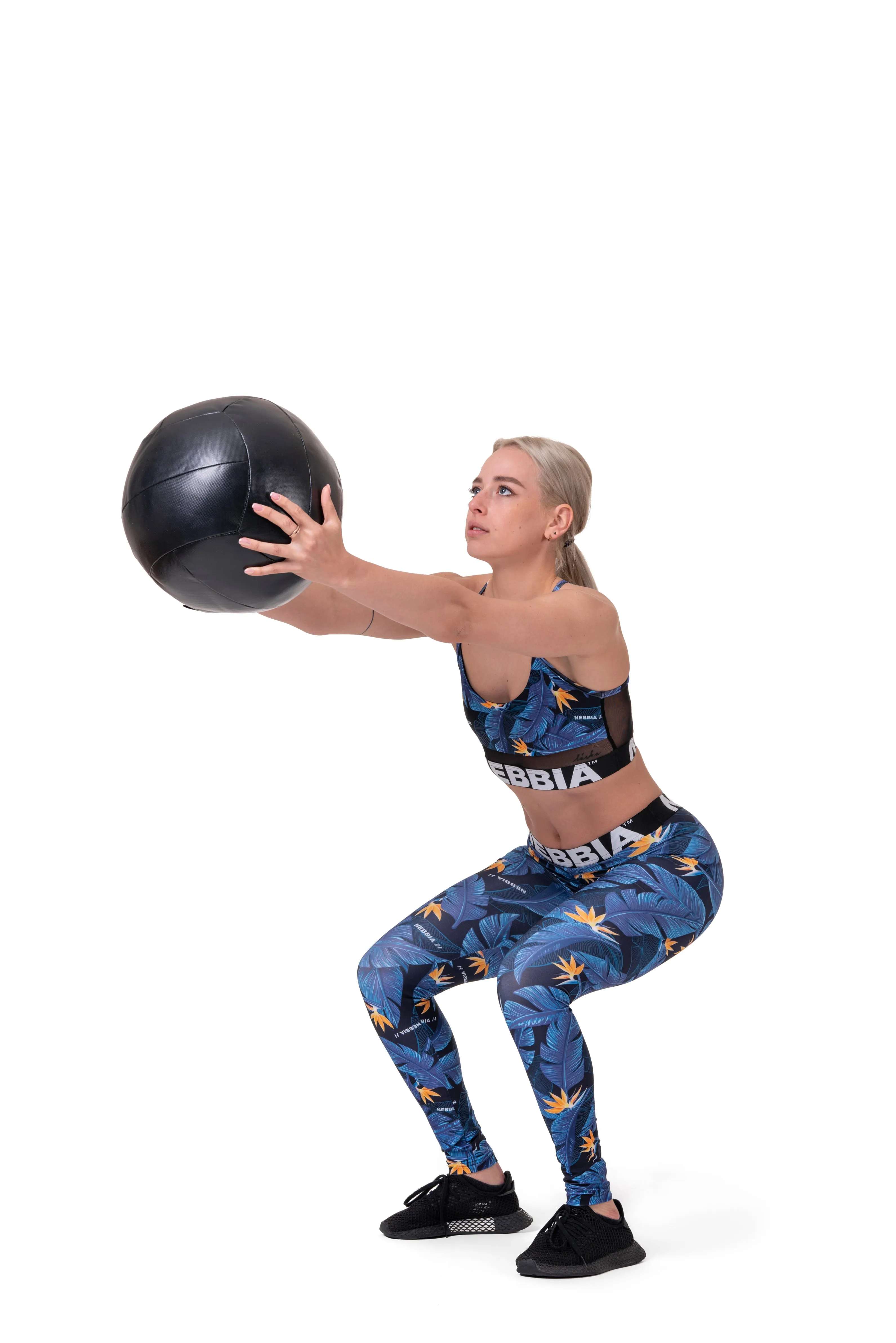 NEBBIA Mid-Waist Ocean Power Leggings 566
