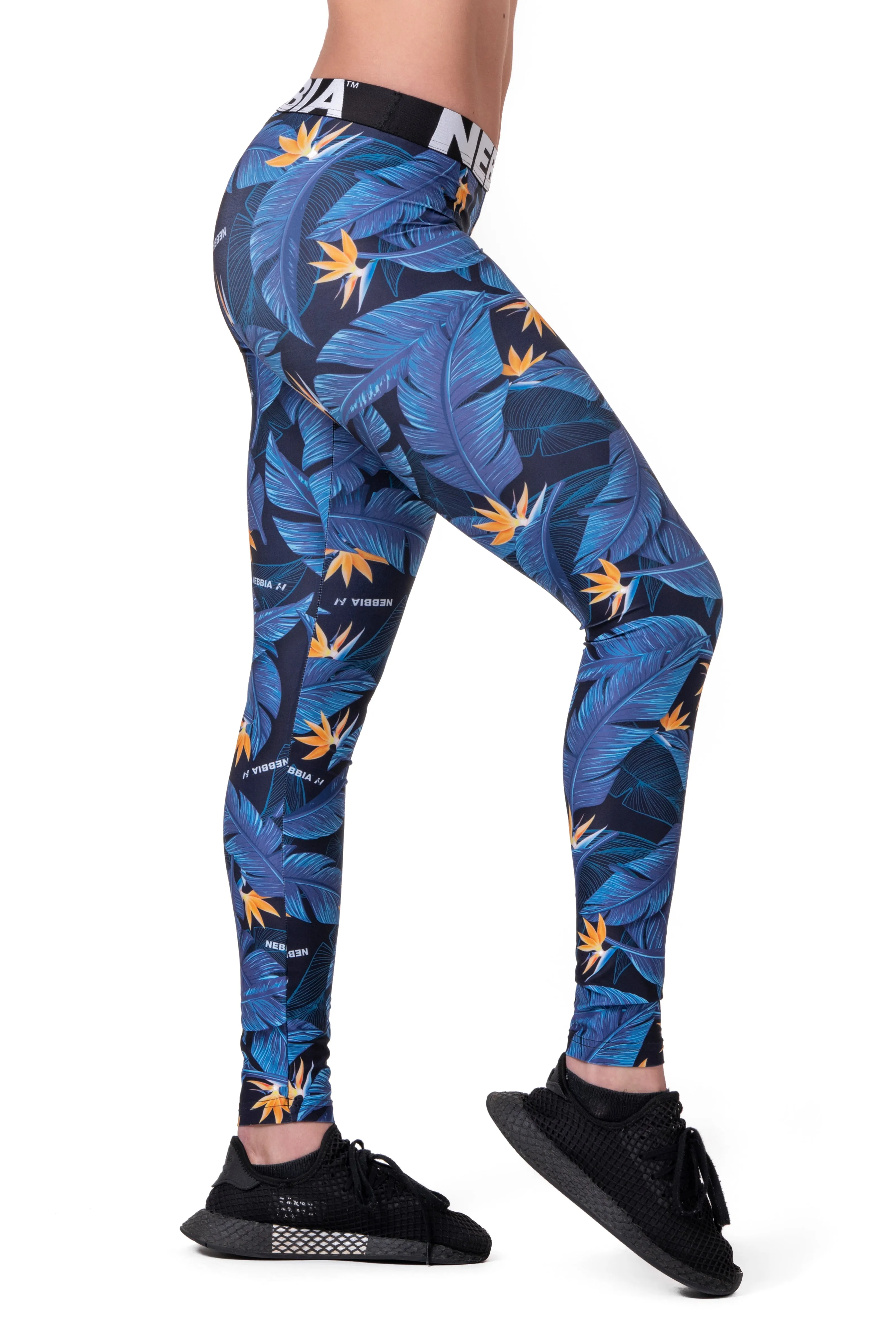 NEBBIA Mid-Waist Ocean Power Leggings 566