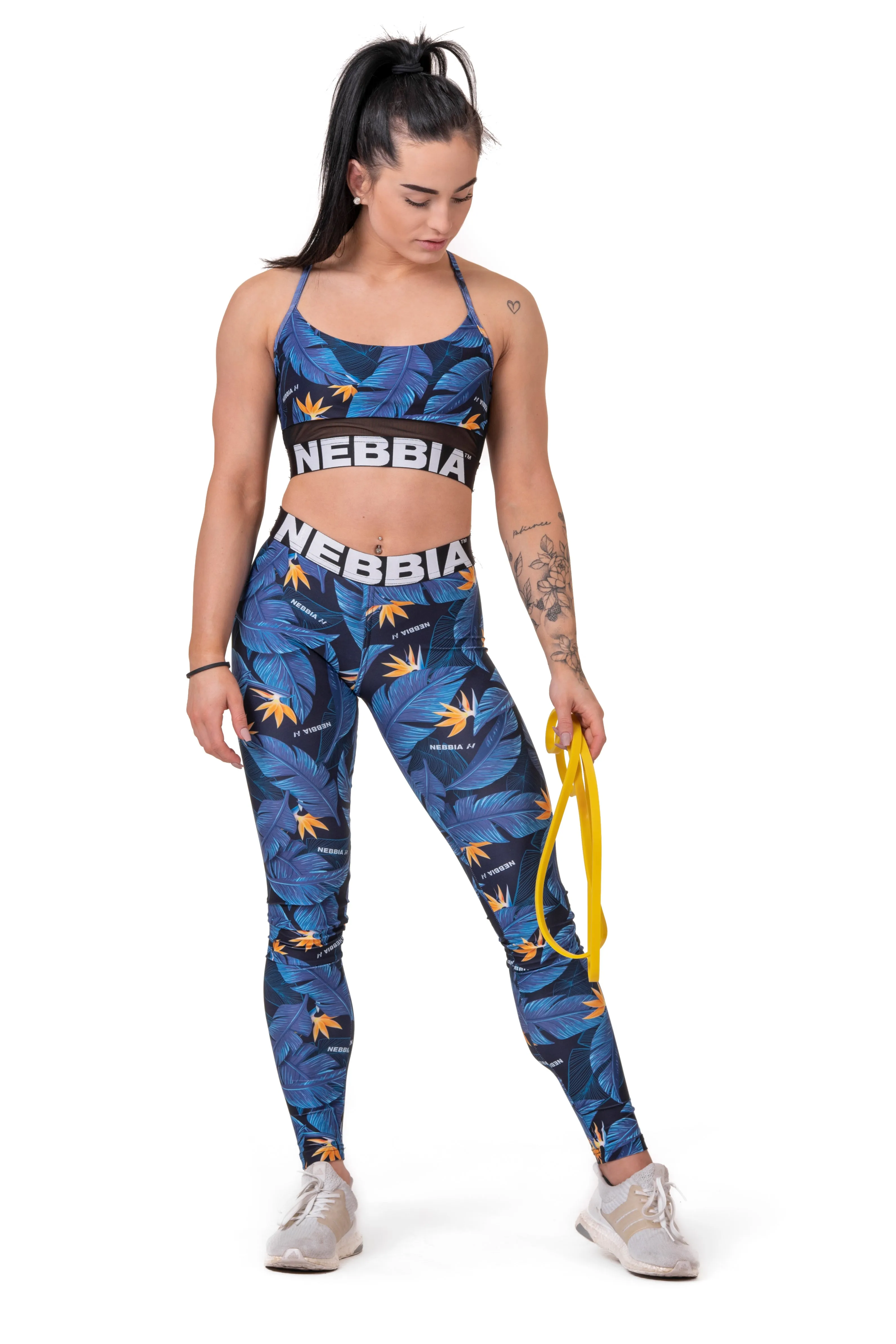NEBBIA Mid-Waist Ocean Power Leggings 566