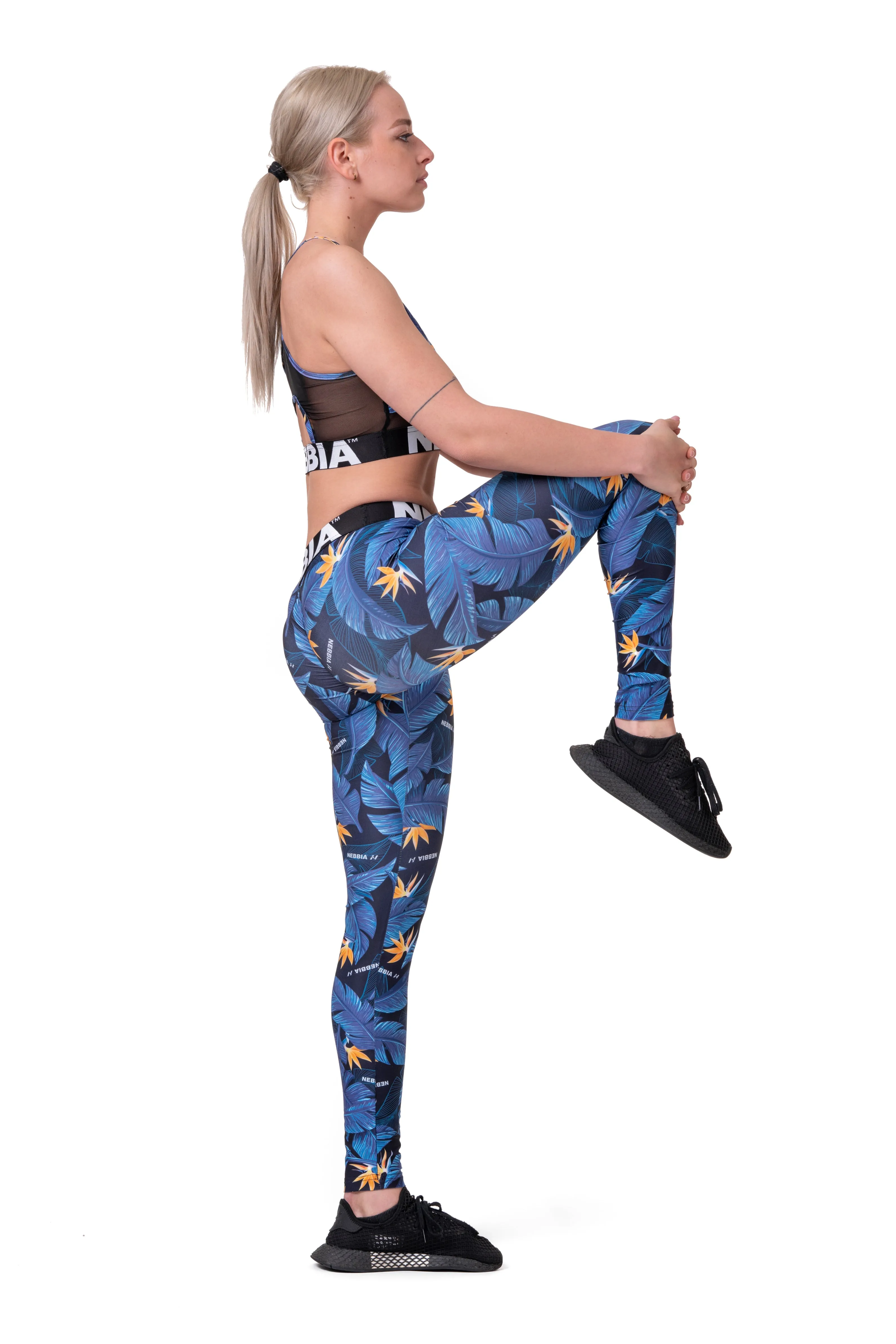 NEBBIA Mid-Waist Ocean Power Leggings 566