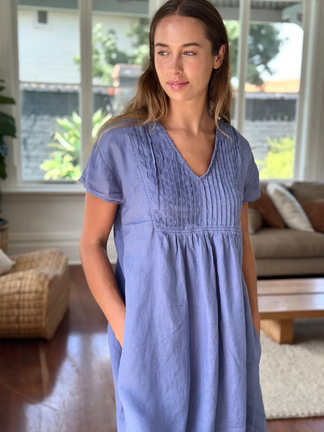 Nellie Dress - Cornflower