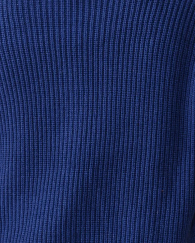 Norma Zip Front Sweater | Navy