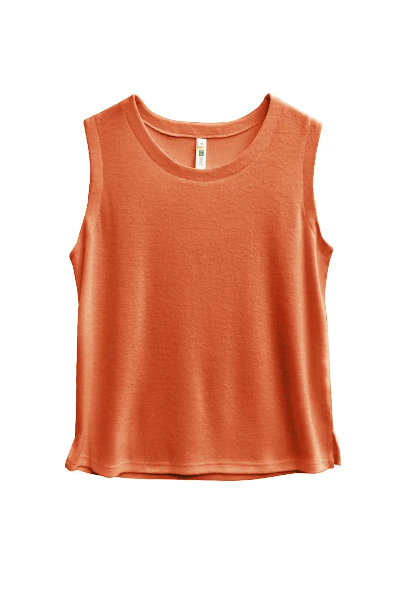 Plus Size Comfort Luxe Collection Cozy Knit Tank Top