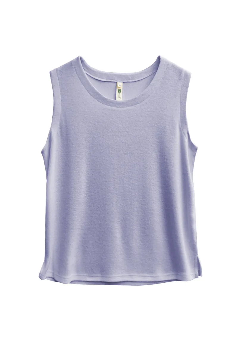 Plus Size Comfort Luxe Collection Cozy Knit Tank Top