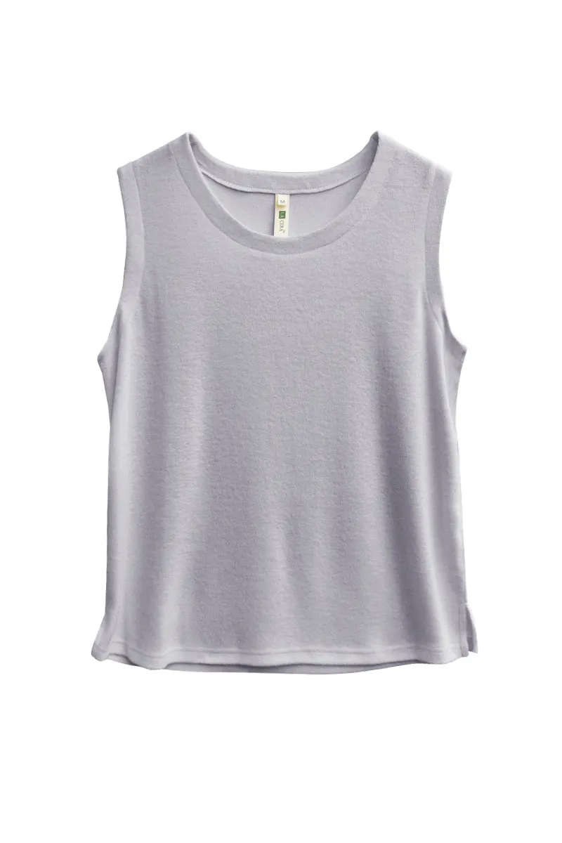 Plus Size Comfort Luxe Collection Cozy Knit Tank Top