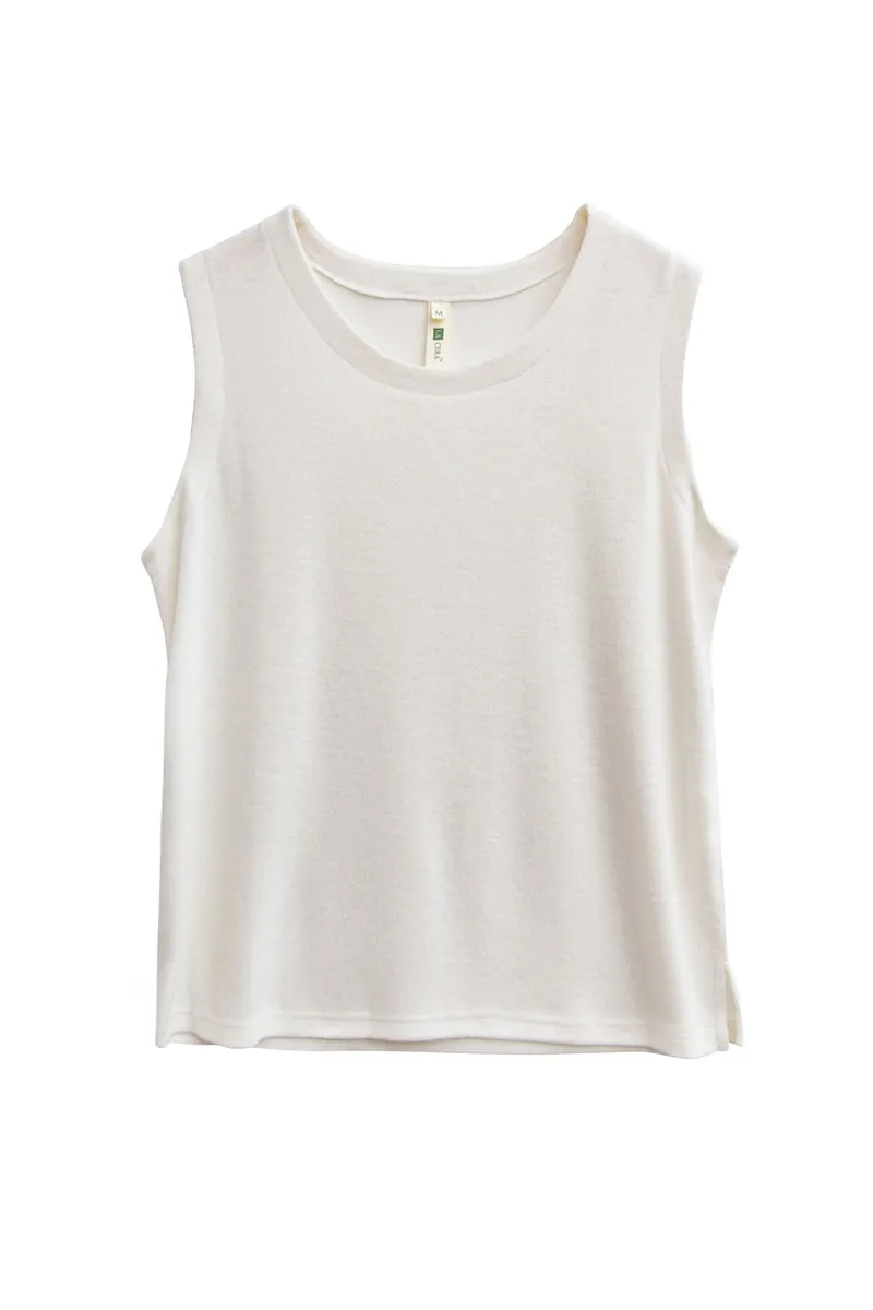 Plus Size Comfort Luxe Collection Cozy Knit Tank Top
