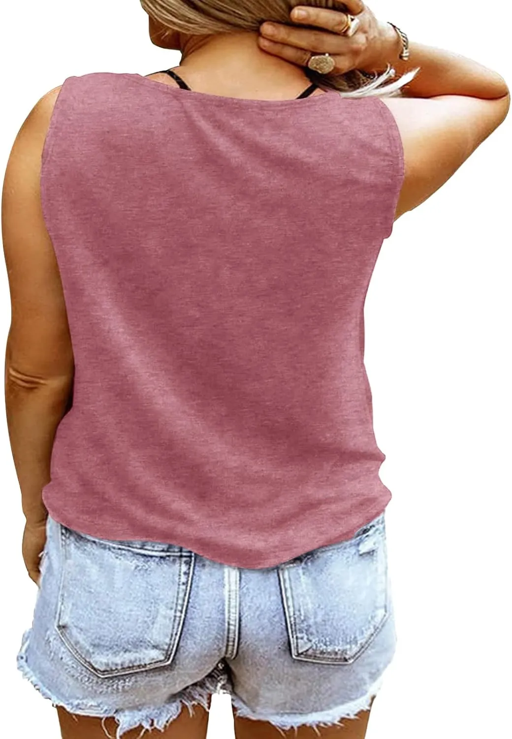Plus Size Smooth As Tennessee Whiskey Shirt Women Ring Hole Sleeveless Sexy V-Neck Country Music Tank Top Tshirt