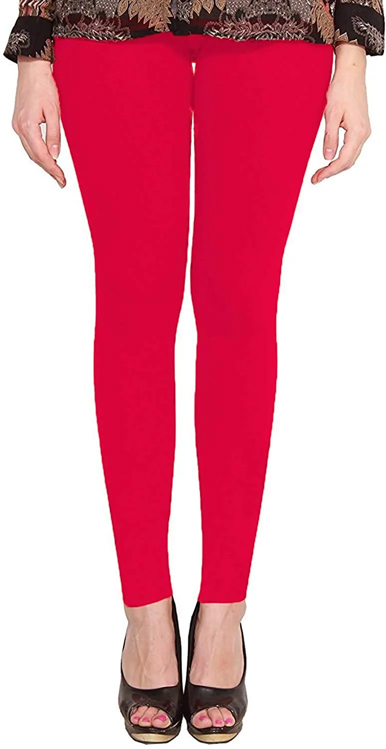 Red | Maroon | Black | White | Sky Blue | Parrot Green | Pink | Yellow | Navy Blue | Orange | Dark and Light Soft Cotton  Color Legging - BK00008MCLGQ