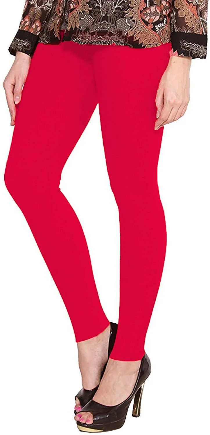 Red | Maroon | Black | White | Sky Blue | Parrot Green | Pink | Yellow | Navy Blue | Orange | Dark and Light Soft Cotton  Color Legging - BK00008MCLGQ