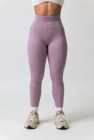 Ribbed Comfort Leggings Lilac