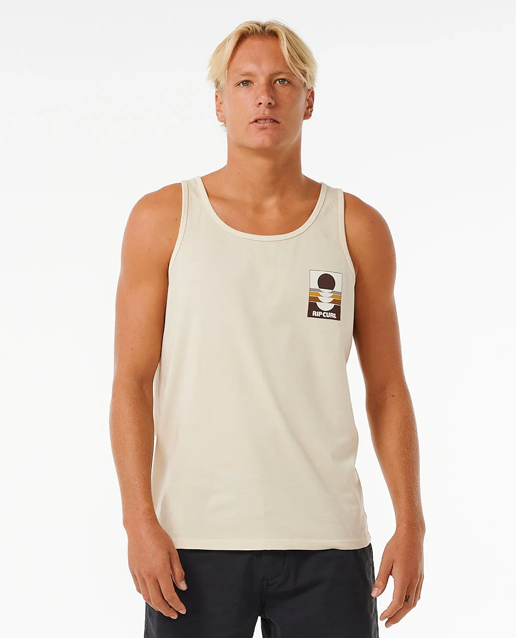 Rip Curl Mens Surf Reivival Peaking Cotton Vest Top