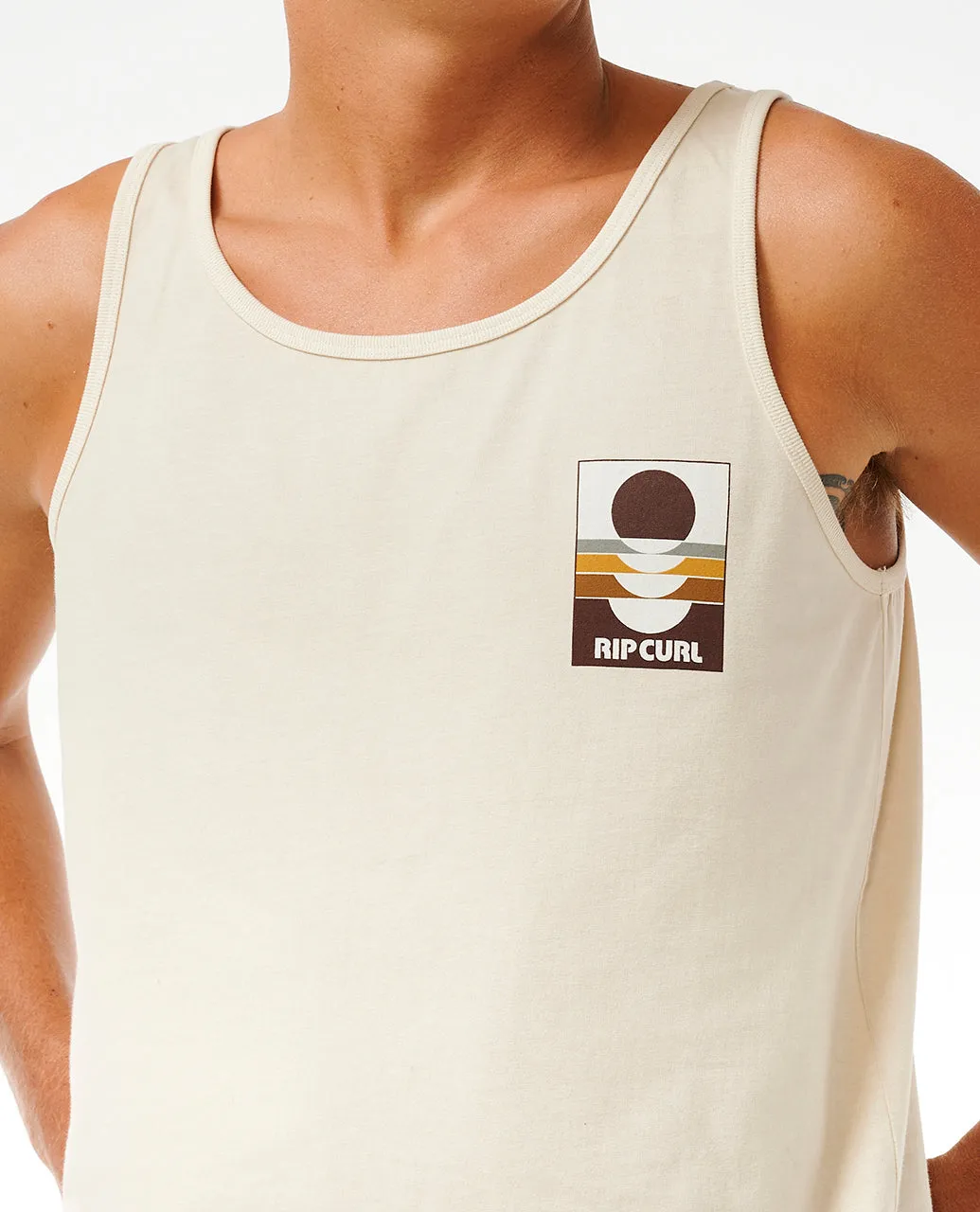 Rip Curl Mens Surf Reivival Peaking Cotton Vest Top