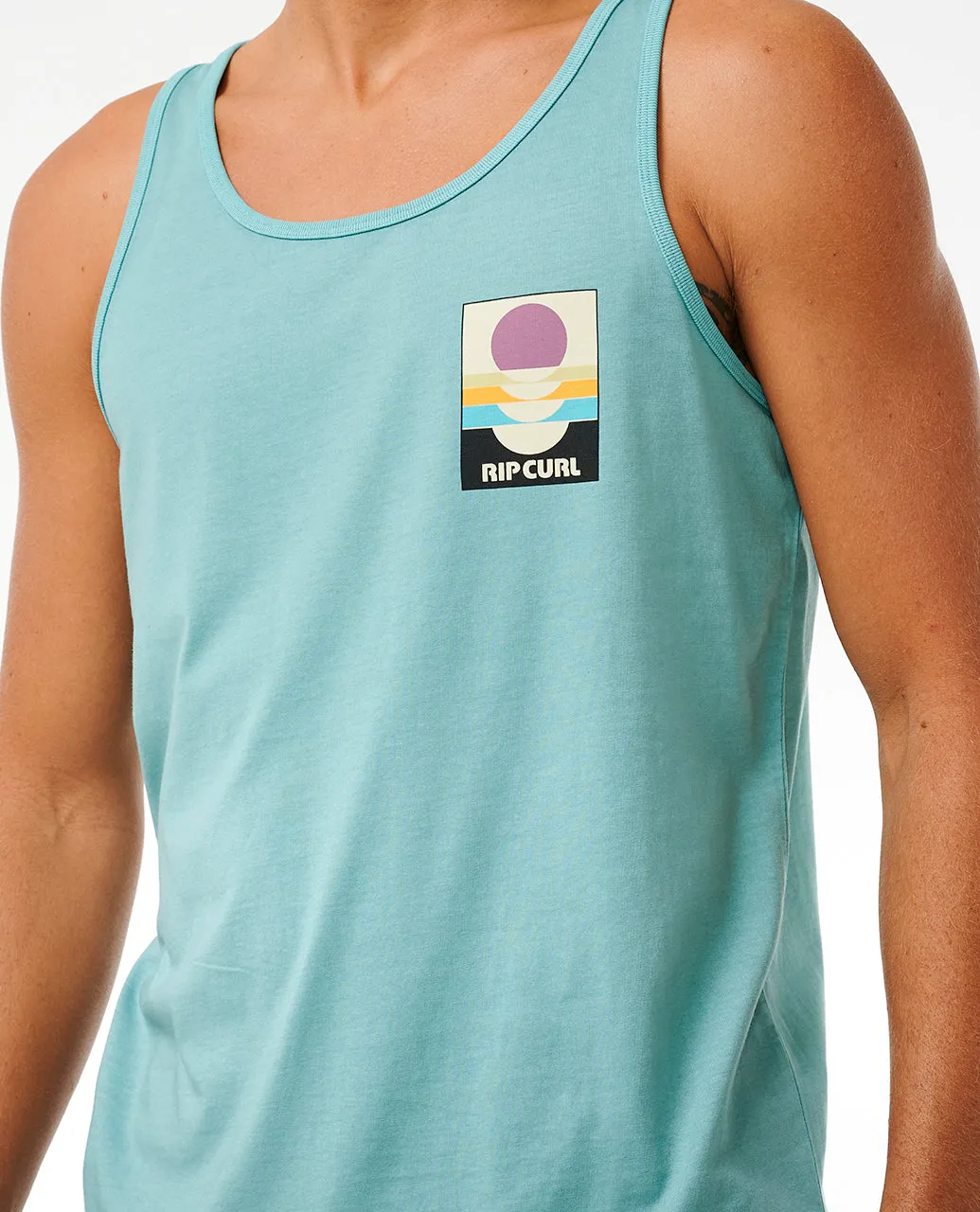 Rip Curl Mens Surf Reivival Peaking Cotton Vest Top