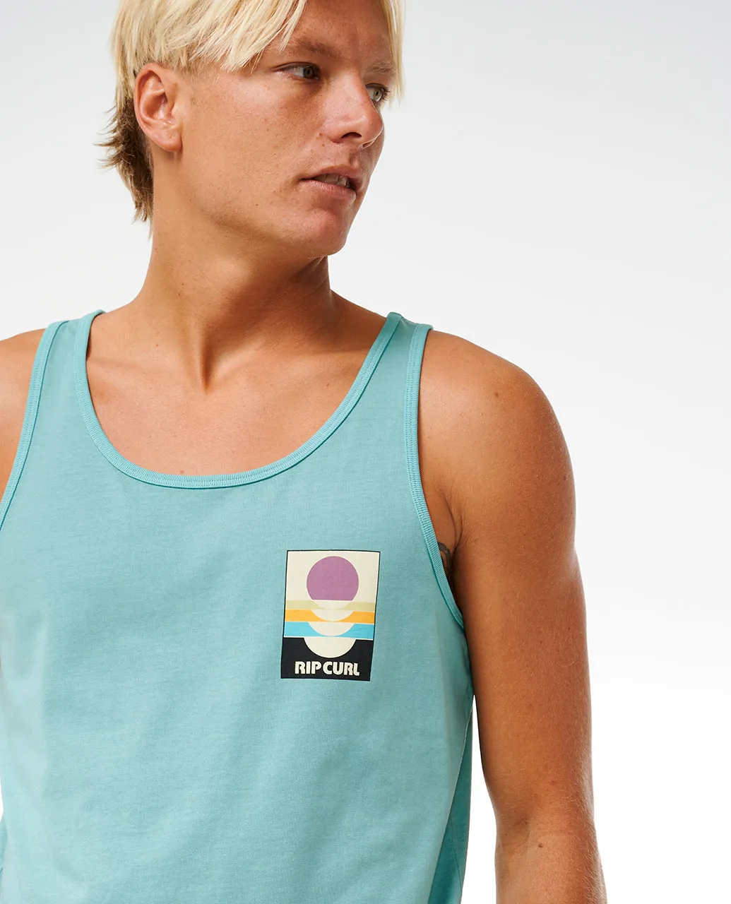 Rip Curl Mens Surf Reivival Peaking Cotton Vest Top