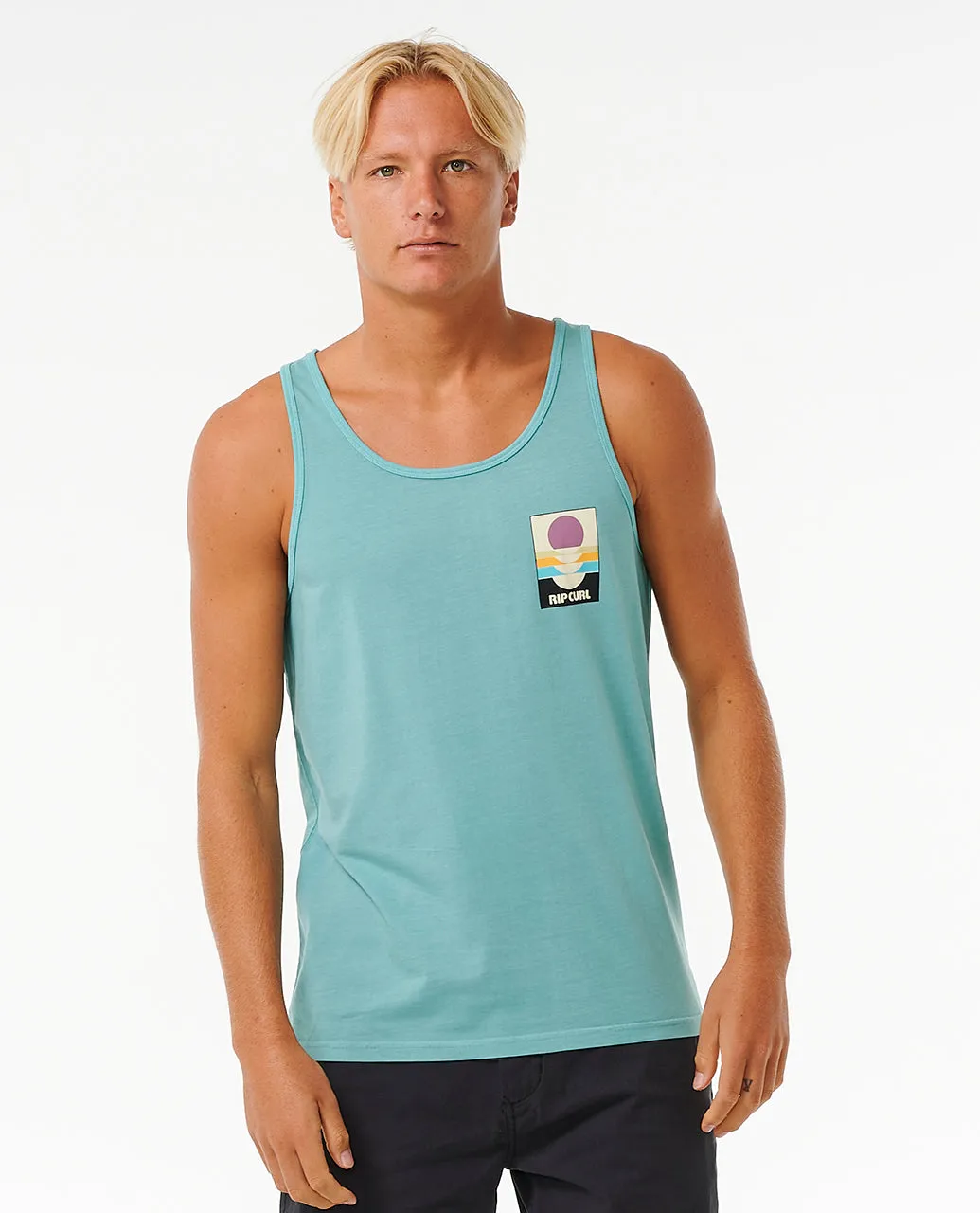 Rip Curl Mens Surf Reivival Peaking Cotton Vest Top