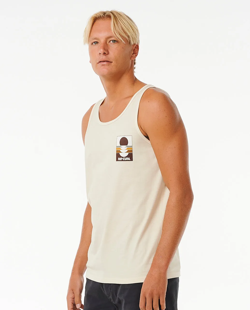 Rip Curl Mens Surf Reivival Peaking Cotton Vest Top