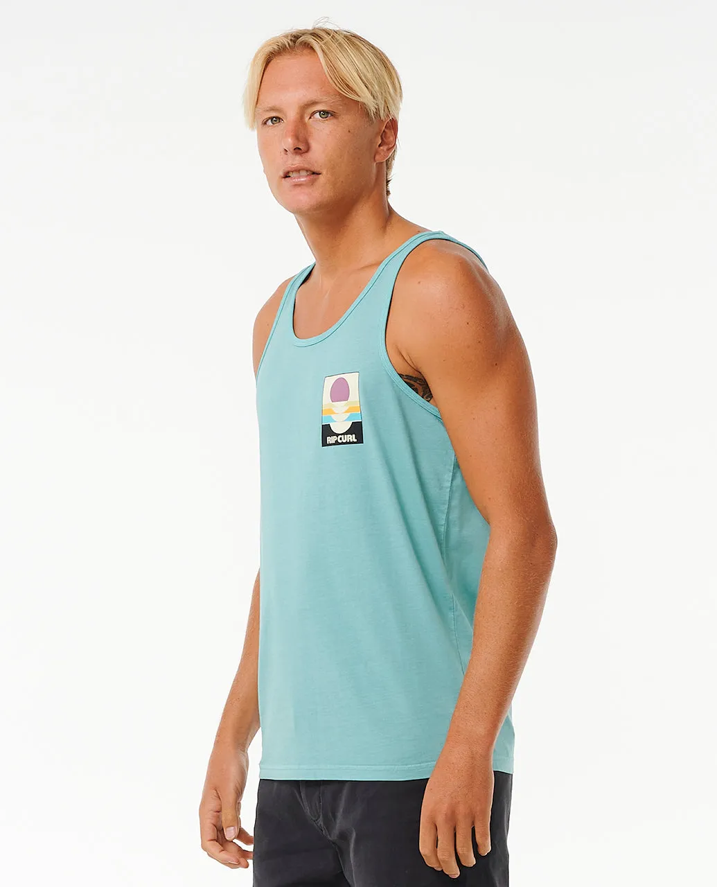 Rip Curl Mens Surf Reivival Peaking Cotton Vest Top