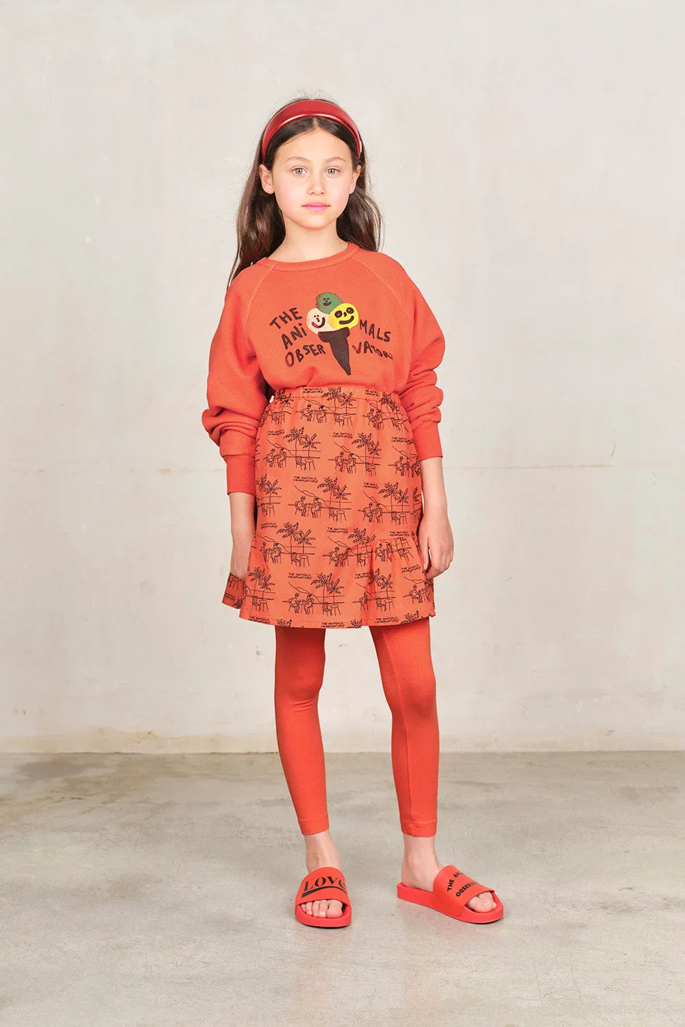 Salmon Drawings Slug Skirt