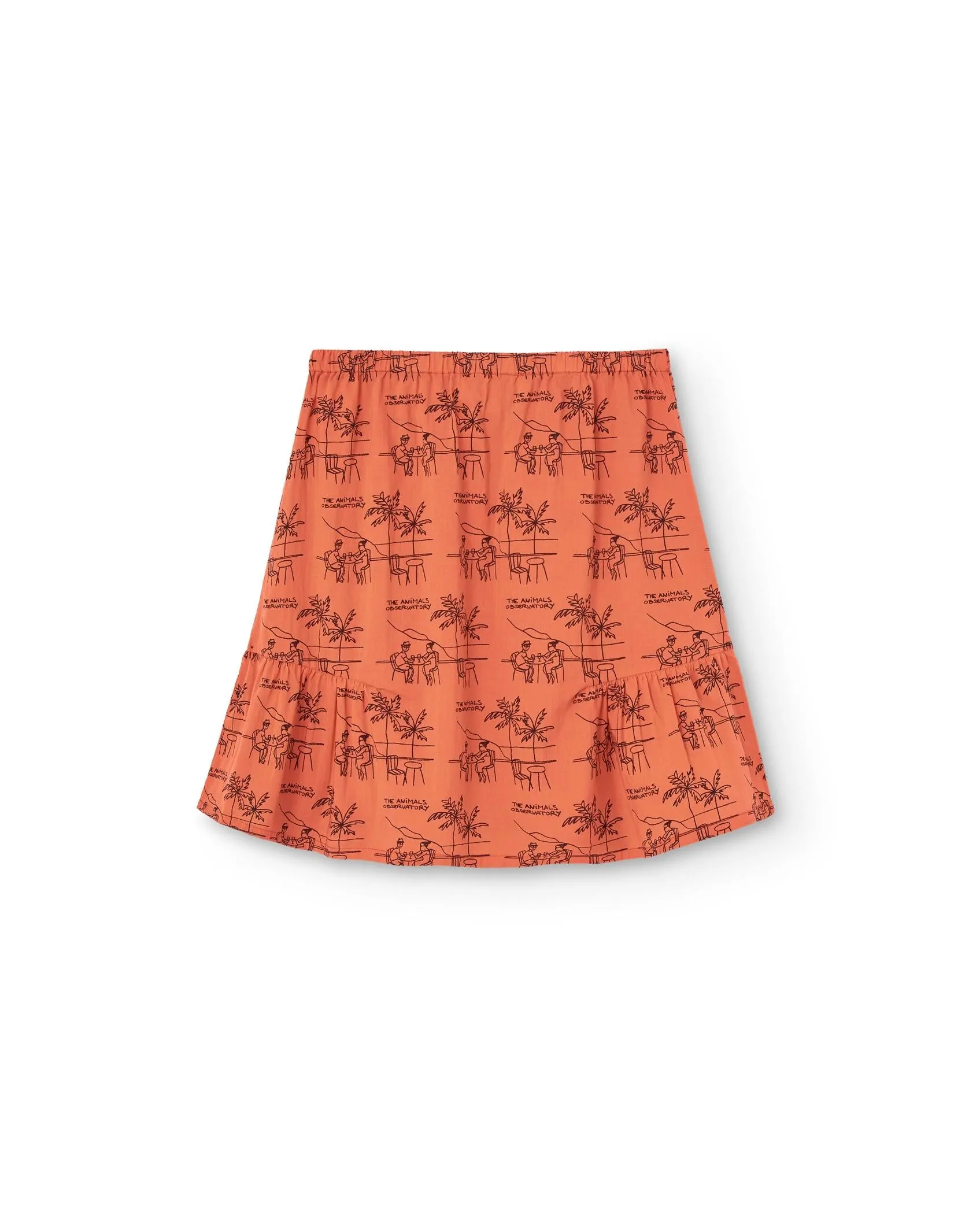 Salmon Drawings Slug Skirt