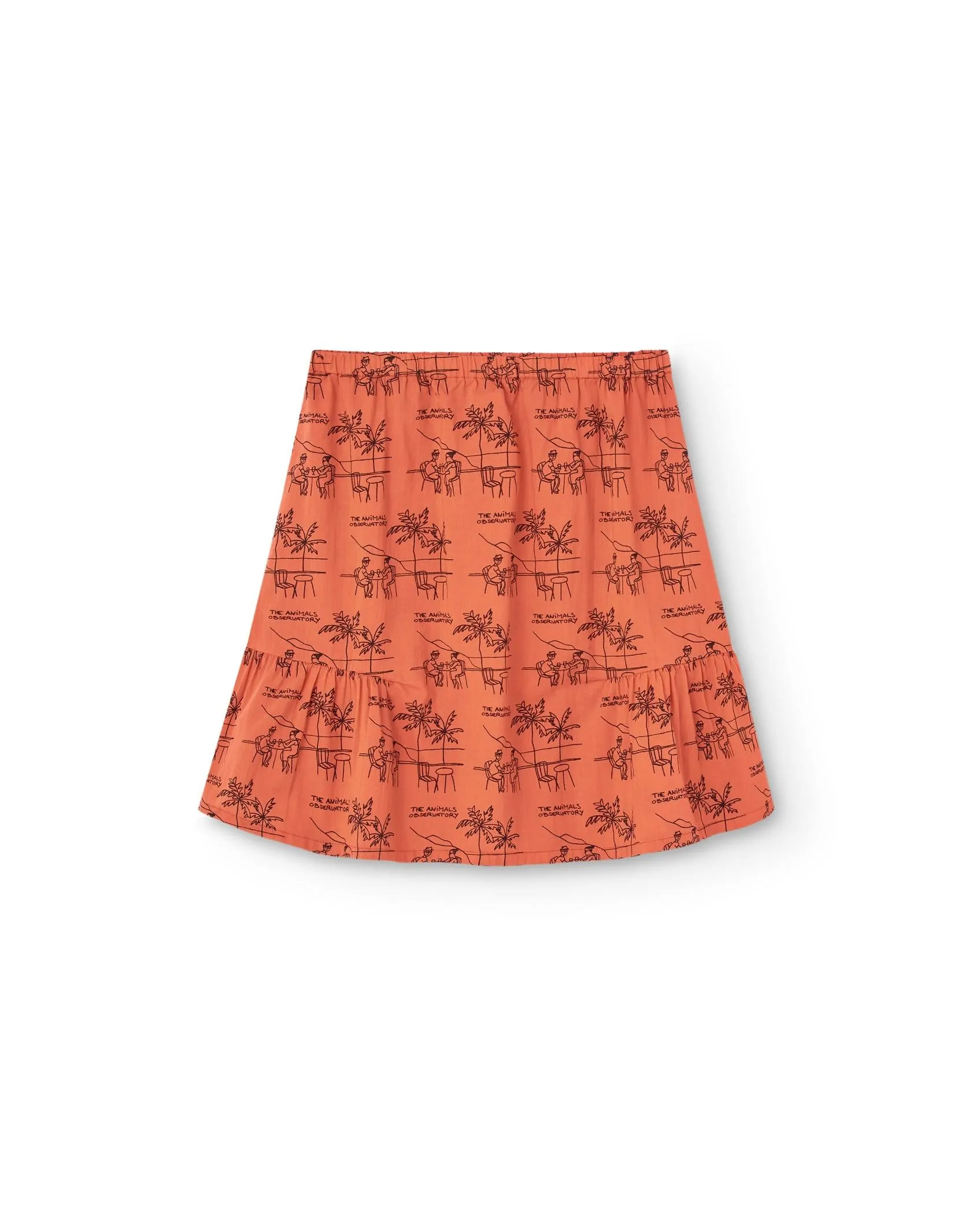 Salmon Drawings Slug Skirt