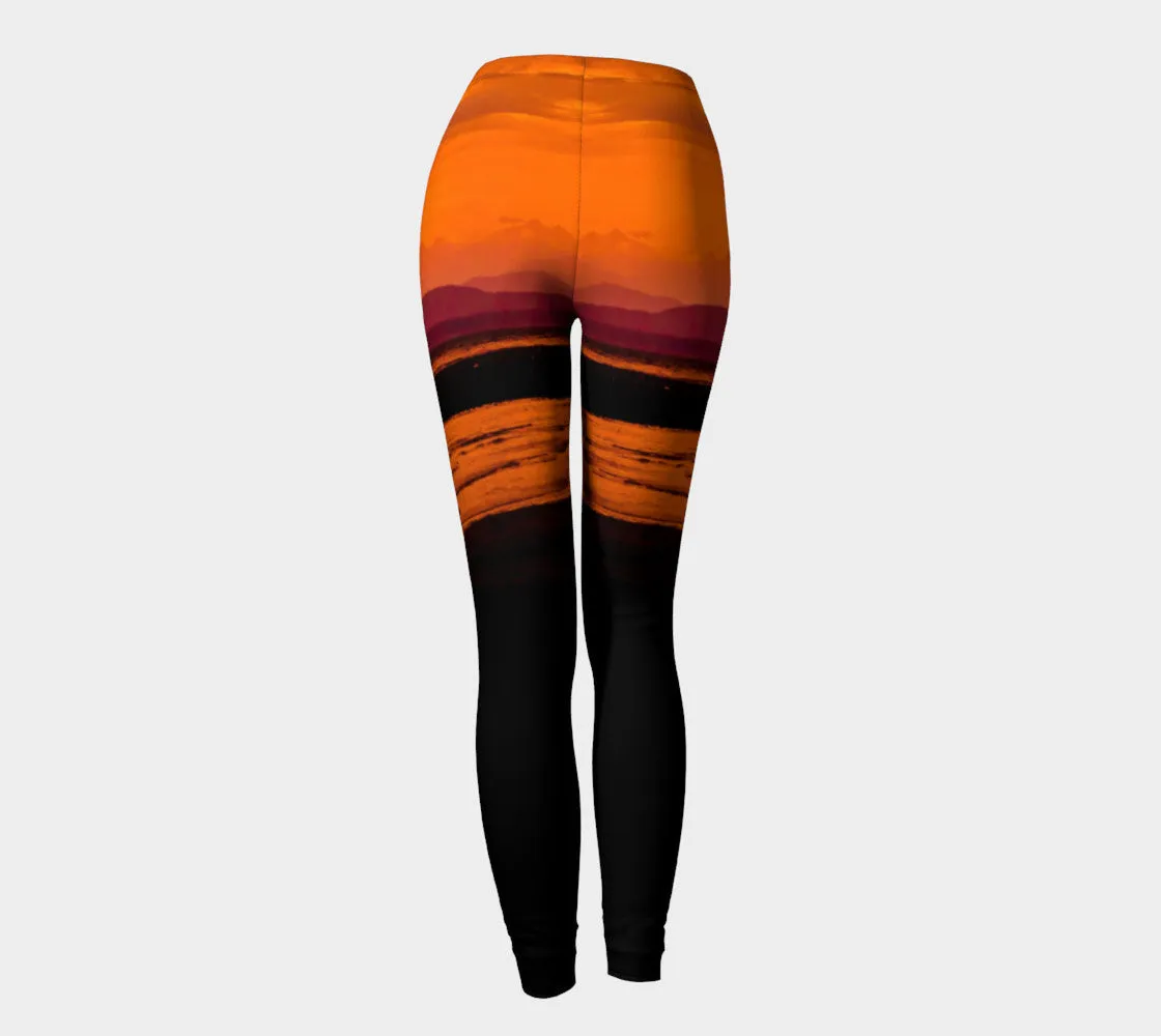 Saratoga Beach Sunset Luxury Leggings