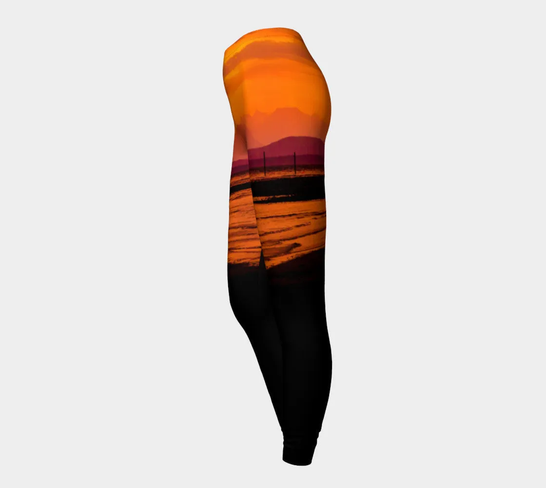 Saratoga Beach Sunset Luxury Leggings