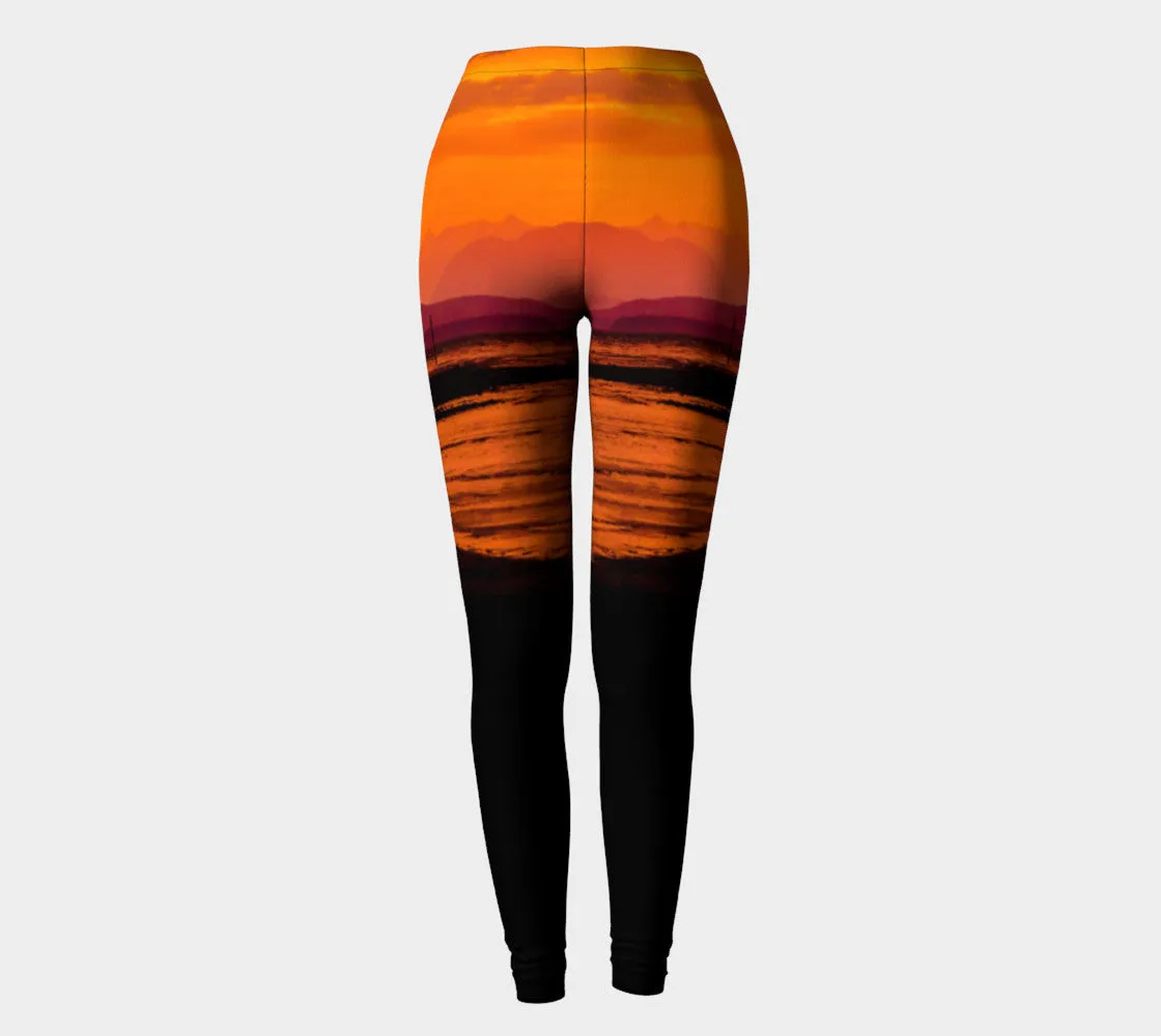 Saratoga Beach Sunset Luxury Leggings