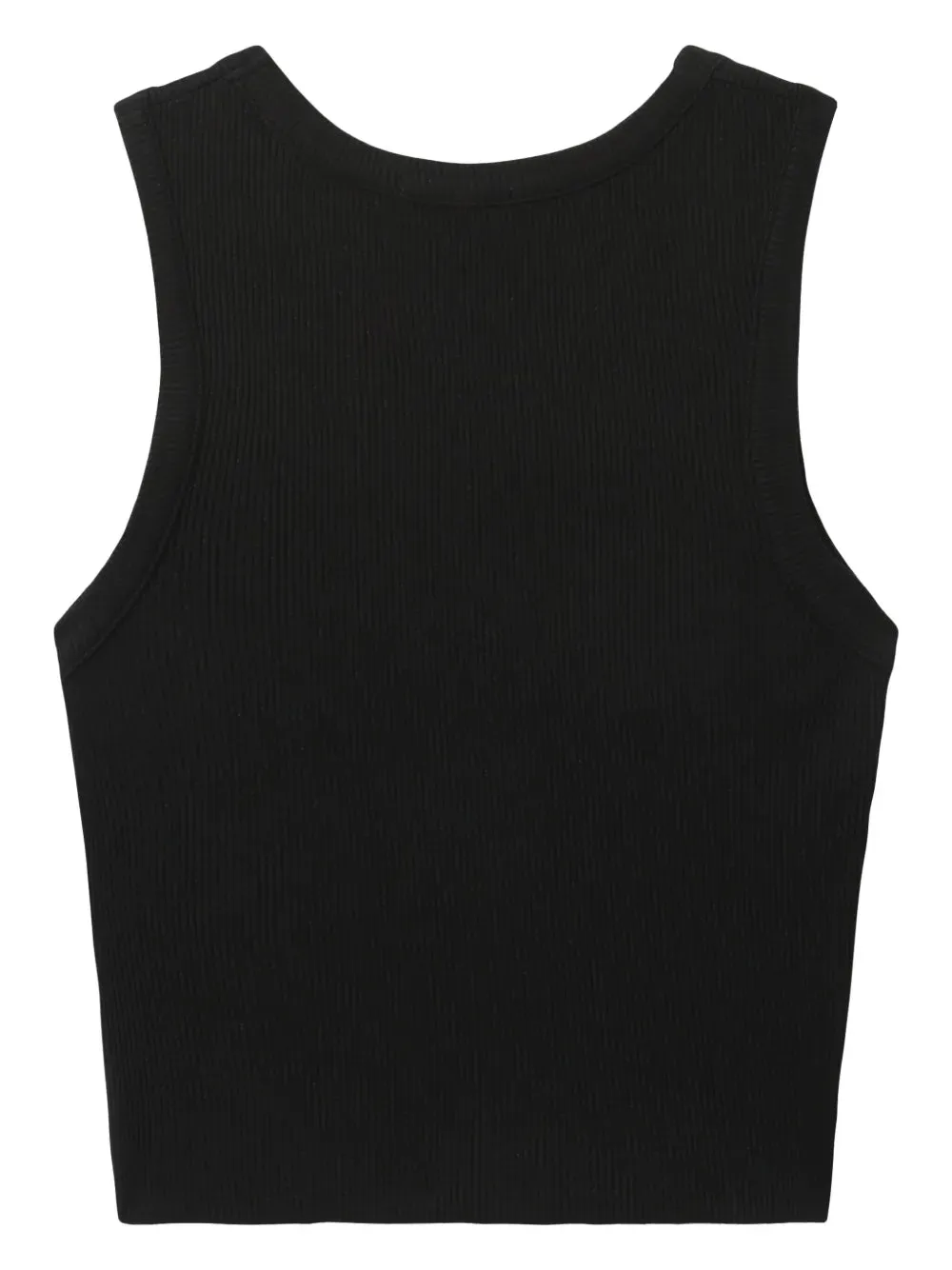 Shrunken Poppy Tank in Black